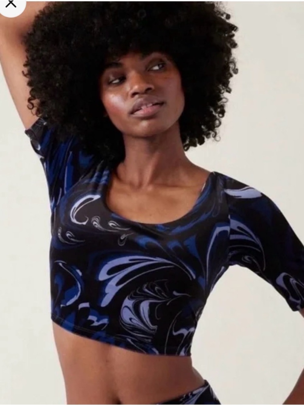 NWT Athleta Exhilarate Velvet Retro Agate Paisley Crop A-C Sz M